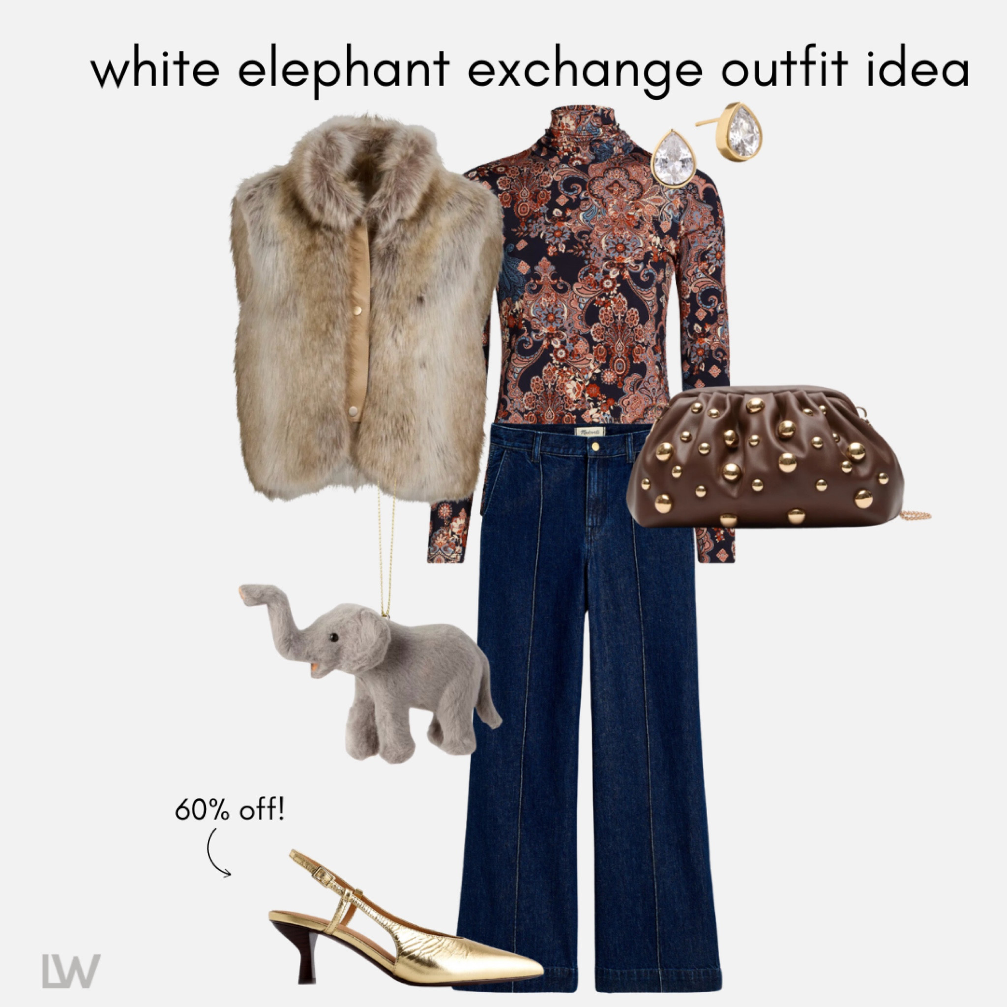 white elephant gift exchange outfit idea… 🤍

#LTKHoliday #LTKParties #LTKStyleTip