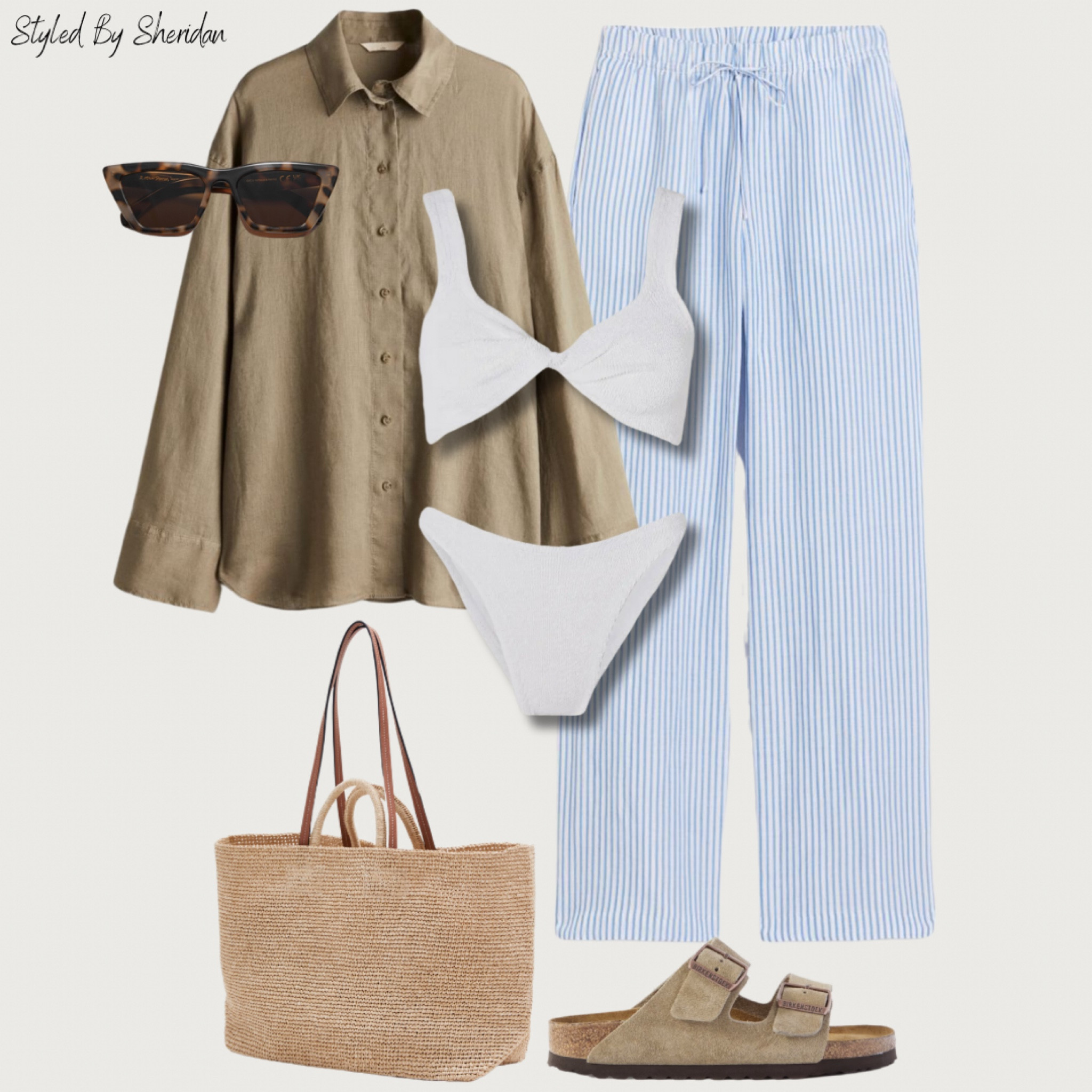 Styling linen trousers for a beach holiday look 🏝️☀️

#LTKstyletip #LTKSeasonal #LTKswim