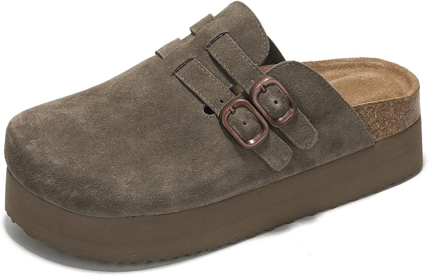 Project Cloud 100% Genuine Leather Womens Sandals Boston Clogs - Wedges & Platform Sandals Women ... | Amazon (US)