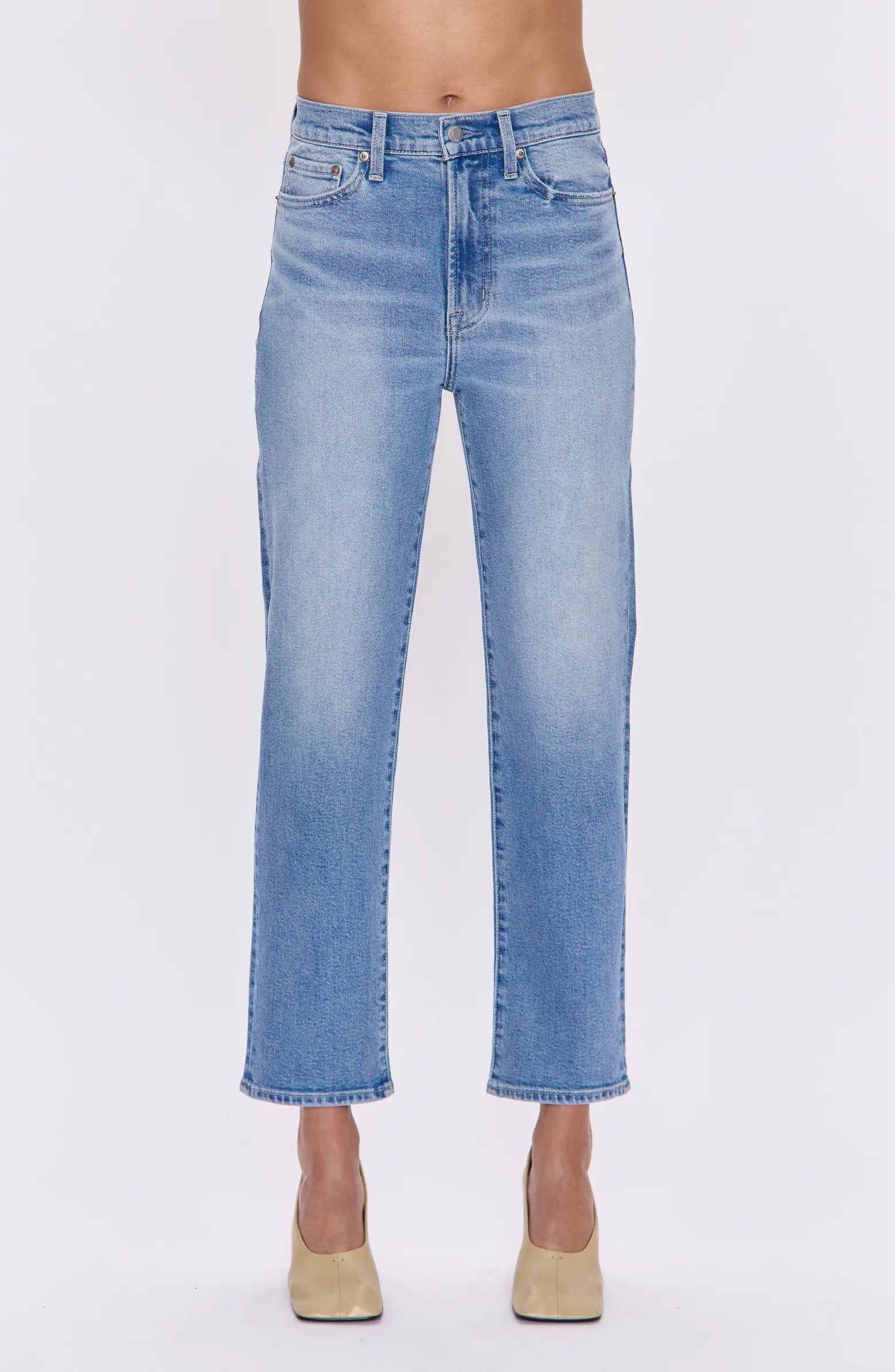 Pistola Charlie High Waist Ankle Straight Leg Jeans | Nordstrom | Nordstrom