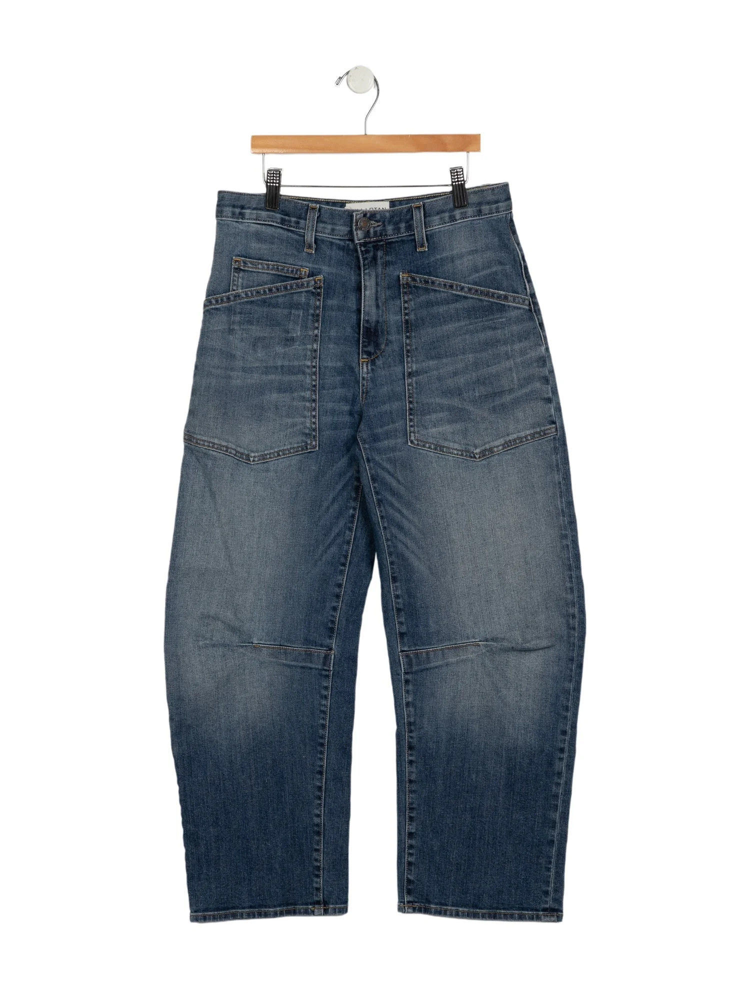Nili Lotan High-Rise Wide Leg Jeans - 11" Rise, Blue Jeans, Clothing - WN5173061 | The RealReal | The RealReal