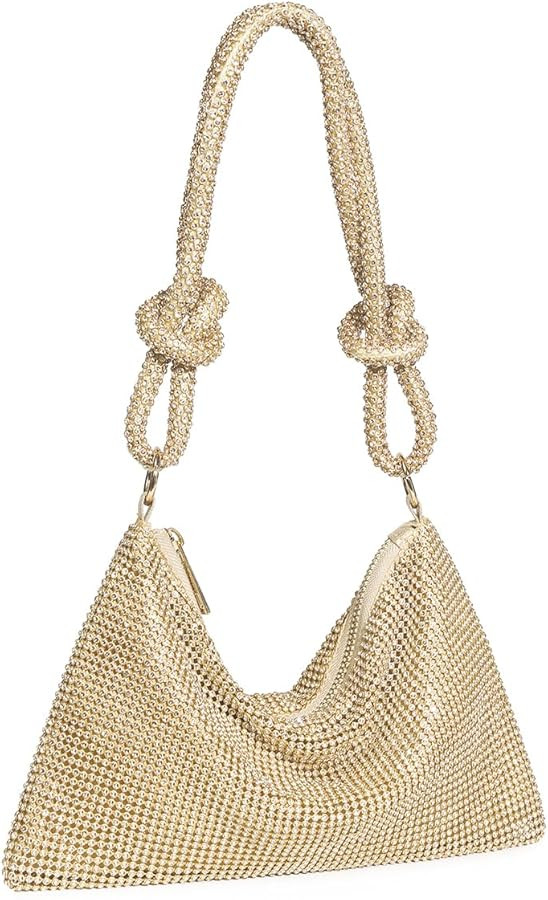 YUWITA Rhinestone Purse for Women Evening Bag Glitter Sparkly Mini Handbags | Amazon (US)