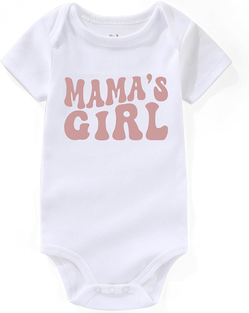 Mamas Girl newborn Outfit Mommys Girls Baby Clothes Mamas Bestie Mini infant bodysuit | Amazon (US)