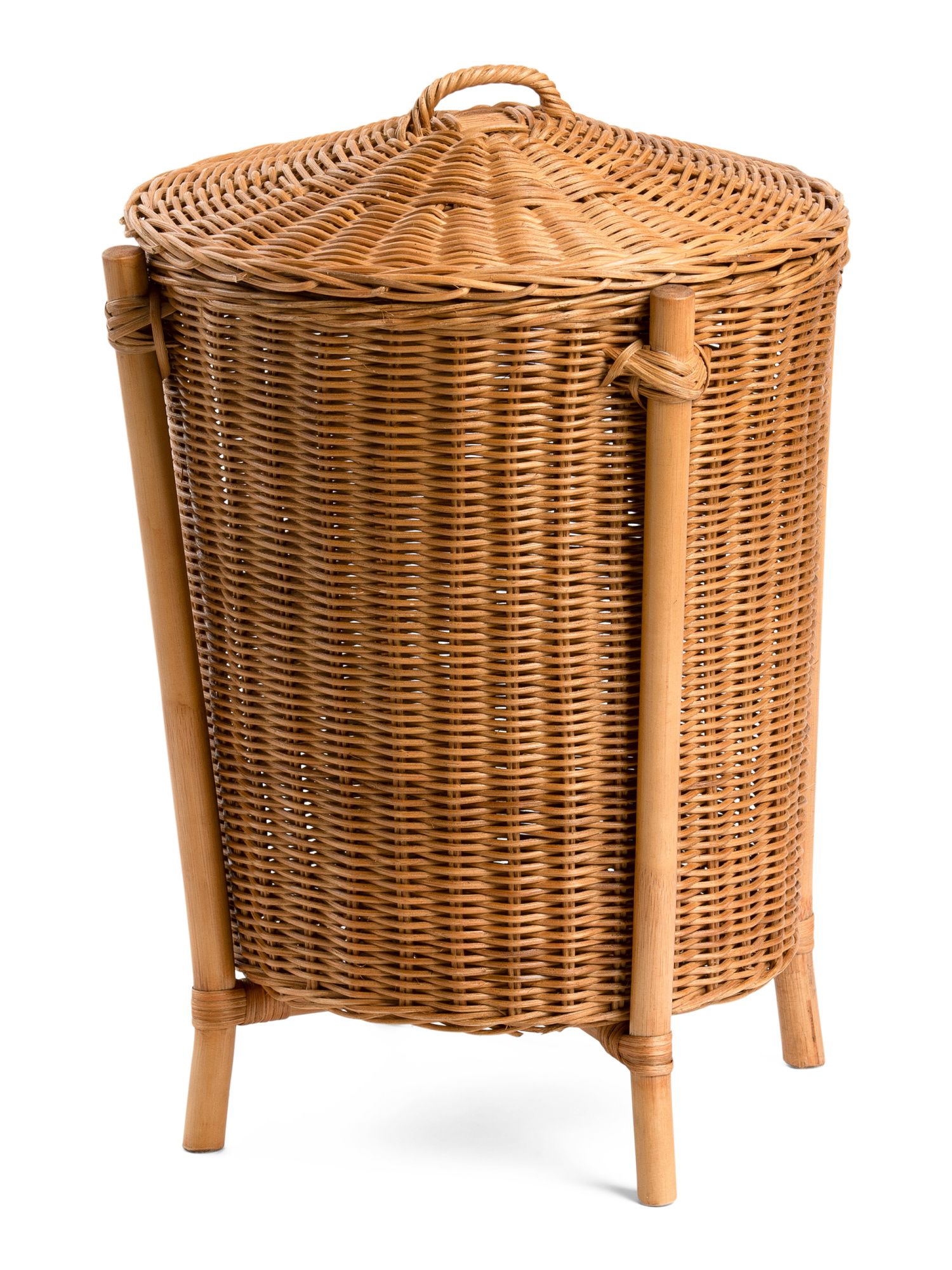 Woven Laundry Basket On Stand | Office & Storage | Marshalls | Marshalls