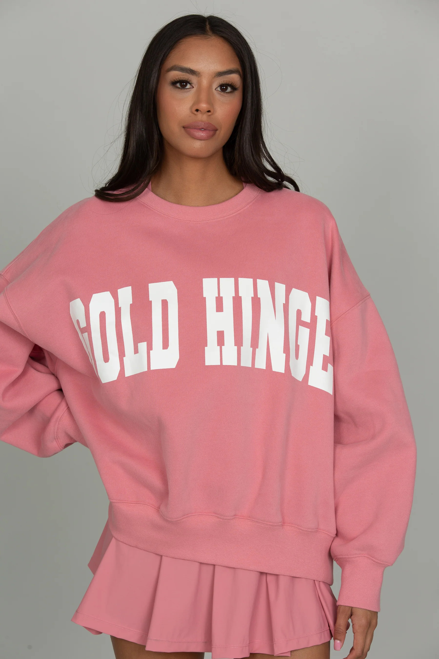 Desert Rose GH Wide Arm Sweatshirt | Gold Hinge