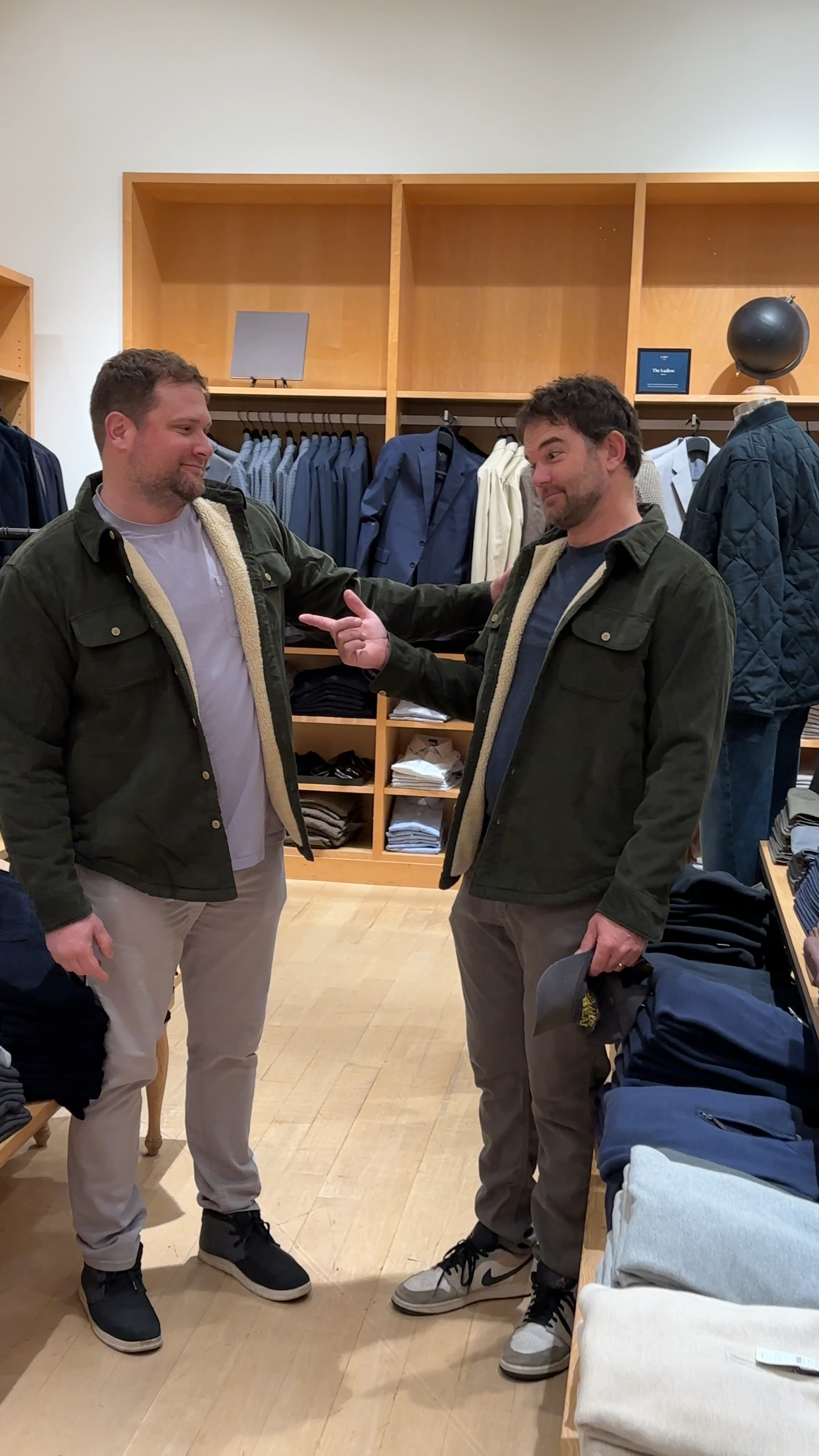 The best sherpa-lined shacket is 50% off now! These men have different builds (but VERY buff, of course) so when they both looked and felt really good in something it indicates to me that it was a universally flattering cut – i.e. strong wide shoulders and a good drape that men with a super slight, ahem, *beer* belly might like. Both these guys have a more utilitarian vibe (i.e. not office jobs) but I think that many guys like this look for weekends, too. They aren’t models but they both looked so good in this cord/sherpa jacket.

#LTKMens #LTKGiftGuide #LTKCyberWeek
