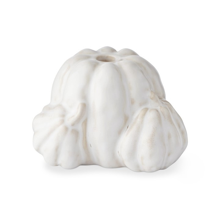 Sculptural Pumpkin Tiny Taper Holders, Set of 4 | Williams-Sonoma