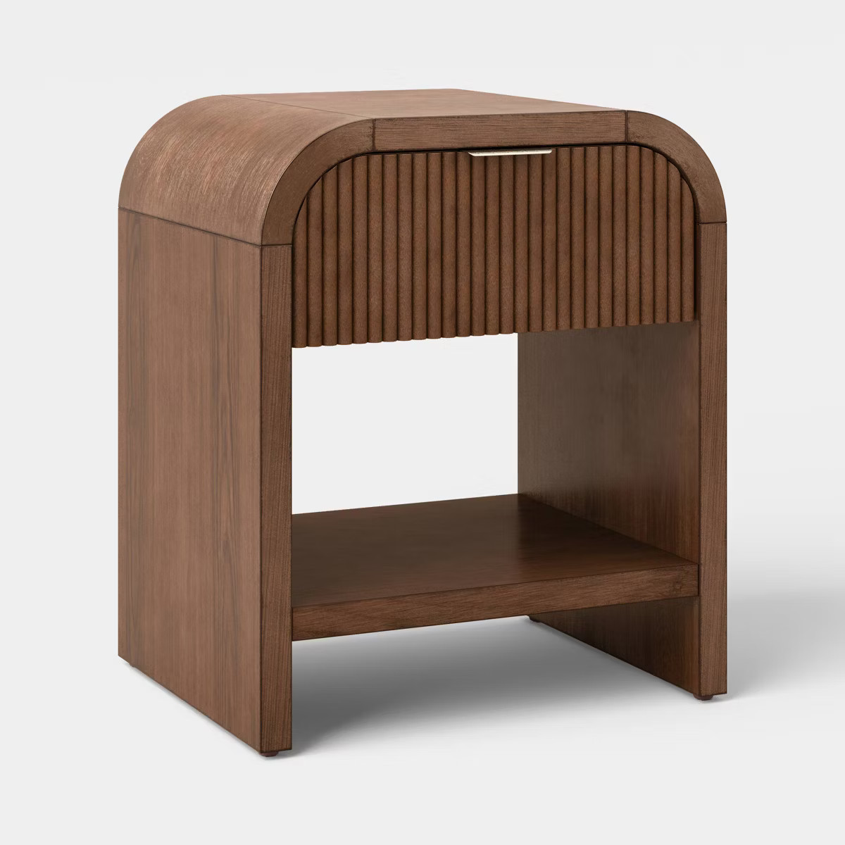 Lupine Reeded Accent Table with One Drawer Dark Brown - Threshold™ Assembly Required | Target