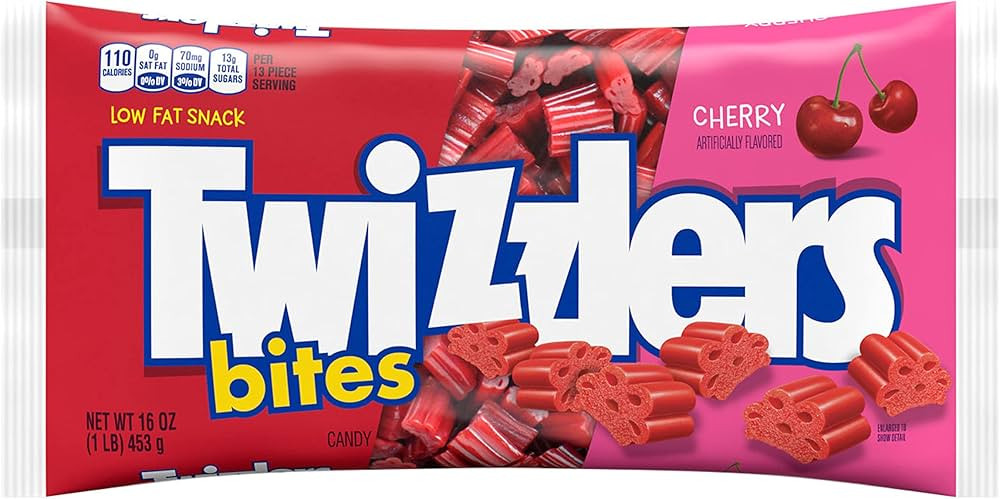 TWIZZLERS Cherry Flavored Bites Laydown Bag | Amazon (US)