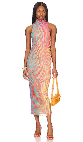 Serenity Midi Dress in Multi Color Zebra | Revolve Clothing (Global)