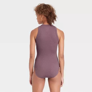 Women's Ribbed Crewneck Tank Bodysuit - A New Day™ | Target