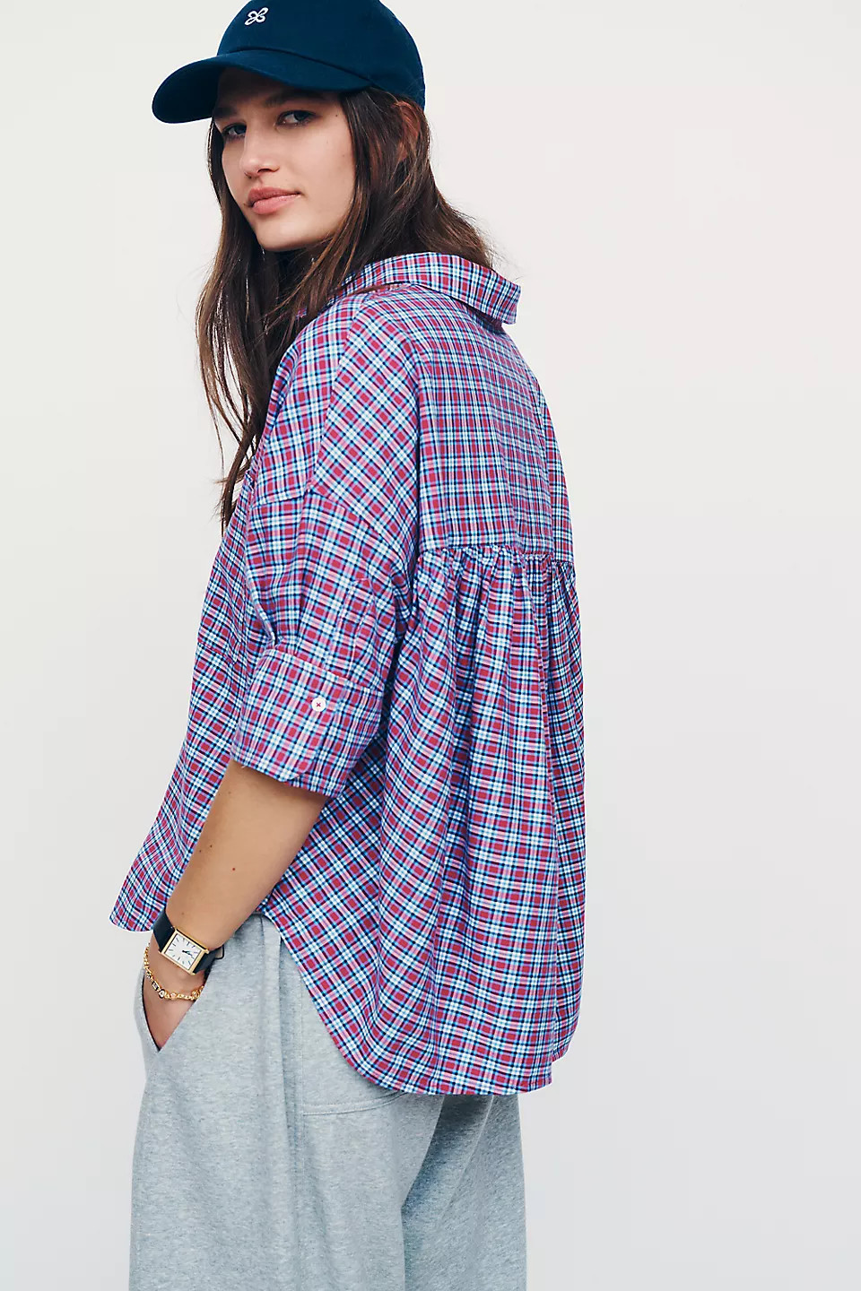 Mabel Boxy Oxford Shirt Top | Anthropologie (US)