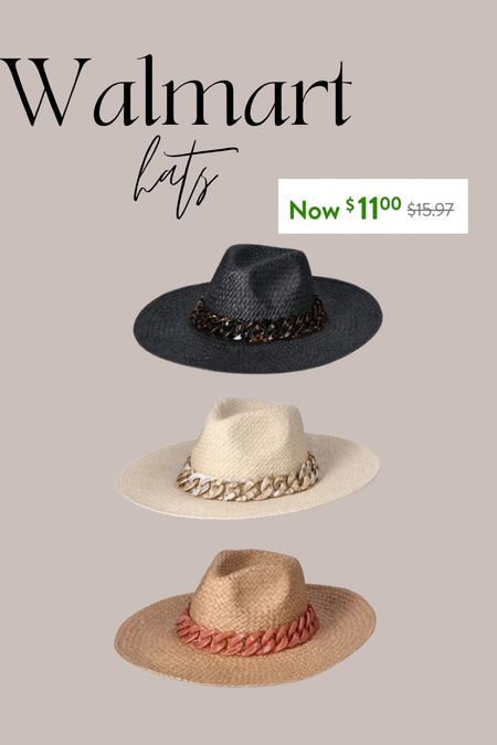 Walmart beach hats on sale. Down to $11

#LTKSeasonal
