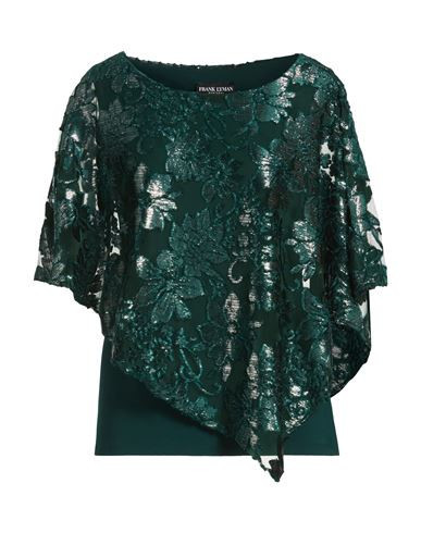 Frank Lyman Woman Top Emerald green Size M Polyester, Nylon, Elastane | YOOX (US)