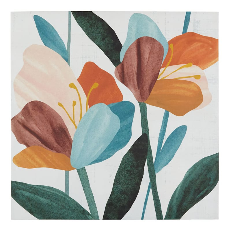 Floral Canvas Wall Art, 40" | At Home