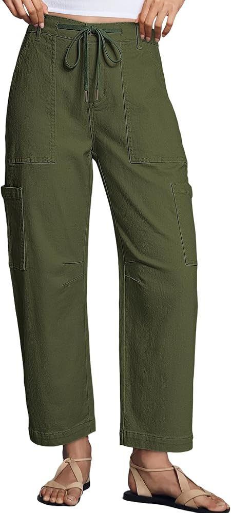 Dokotoo Jeans for Women High Waisted Wide Leg Cargo Pants Loose Baggy Jeans | Amazon (US)