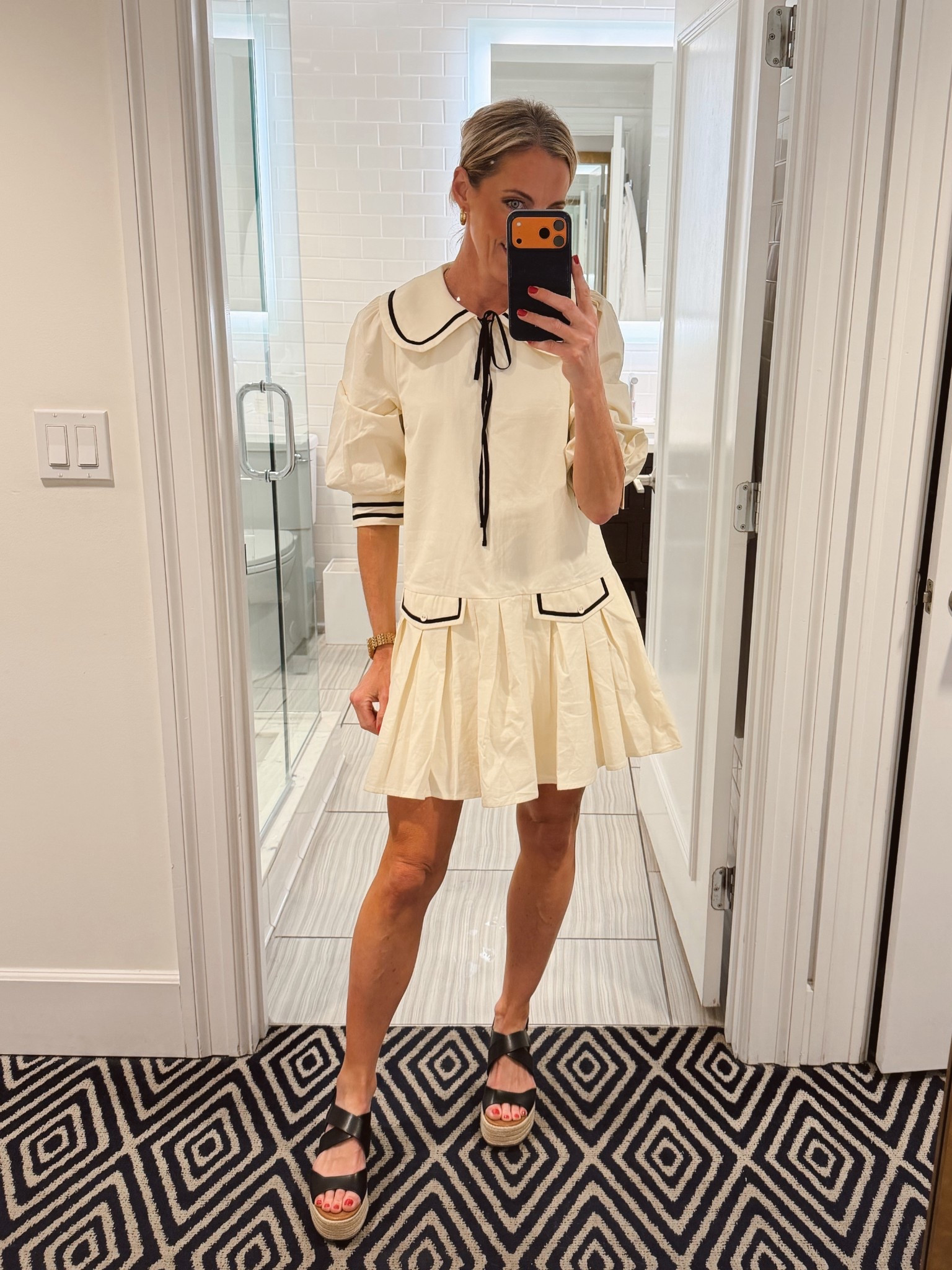 The dress I bought for the cruise in December that never wore I decided to bring it with me. It may need to be ironed, but it is so cute. It’s still in stock. I am wearing the size small  

#LTKmomlife #LTKgrwm #LTKdayinmylife