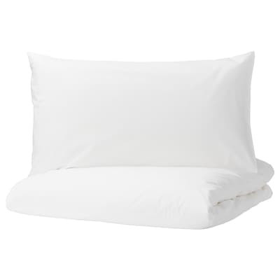 DVALA Duvet cover and pillowcase(s) - white - IKEA | IKEA (DE)