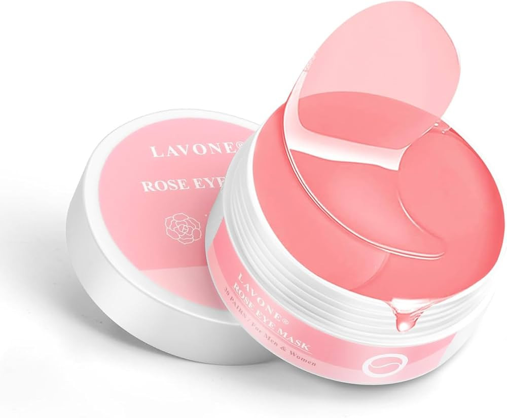 LAVONE Eye Mask - 30 Pairs Rose Under Eye Patches Skin Care Products,Eye Masks Skincare for Dark ... | Amazon (US)