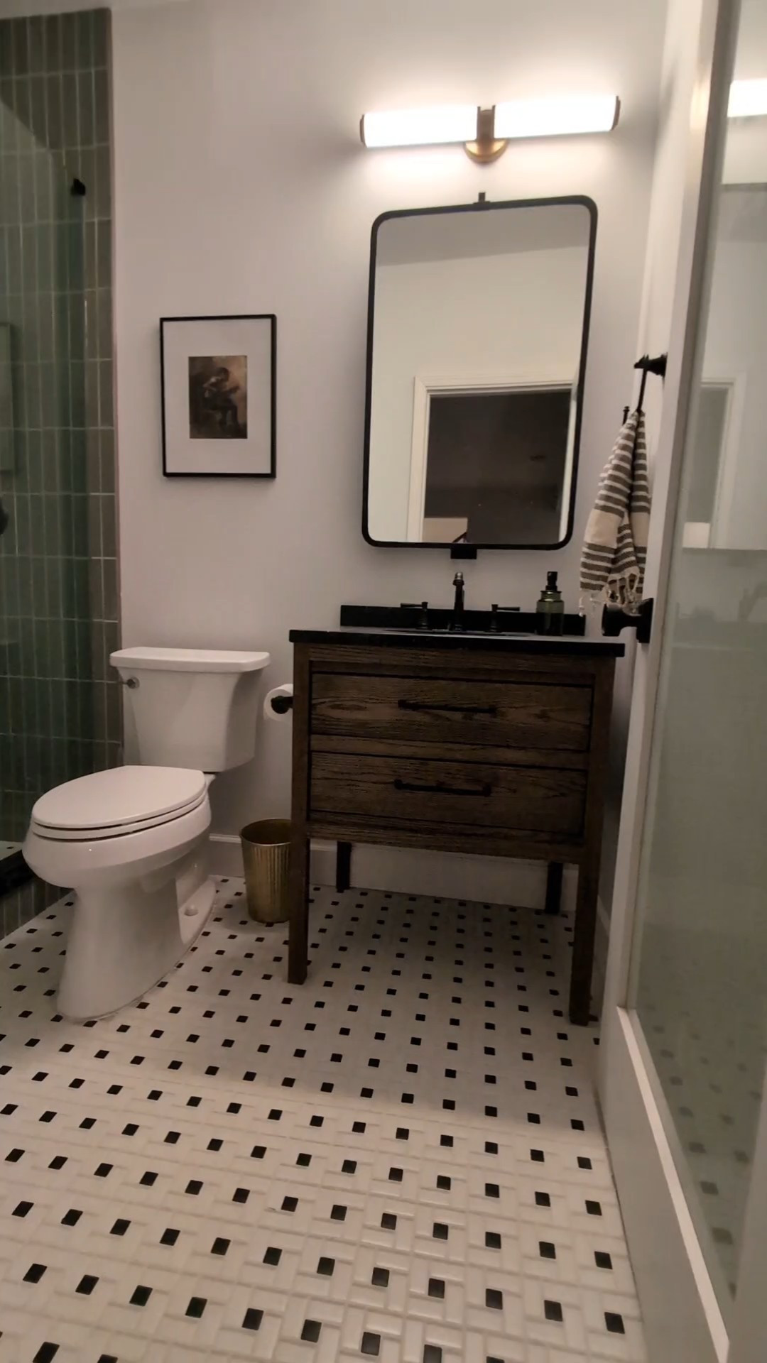 Sources for all of our basement bathroom products! The light fixture was a gifted product from Kichler Lighting. 

#LTKhome #LTKstyletip