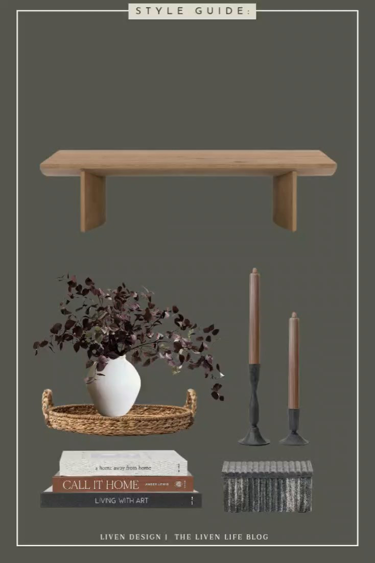 Fall coffee table style guide. Fall Burgundy floral stems. Rustic coffee table. Ceramic vase. Black taper candle holders. Coffee table books. Taper candles. Marble decorative box 

#LTKSeasonal #LTKHome #LTKSaleAlert