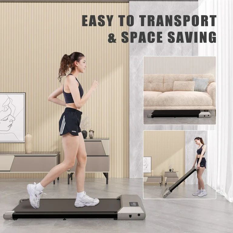 Walking Pad, 2 in 1 Under Desk Treadmill, Walking Pad Treadmill 300lbs Capacity, Portable Treadmi... | Walmart (US)