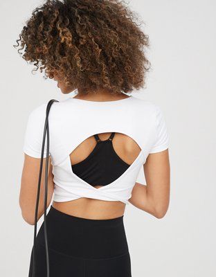 OFFLINE By Aerie Real Me Xtra Twist Back Tee | Aerie