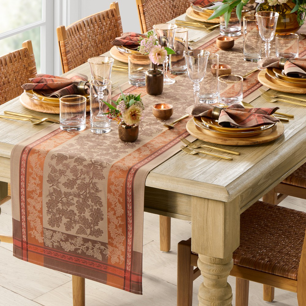 Foliage Jacquard Table Runner | Williams-Sonoma CA