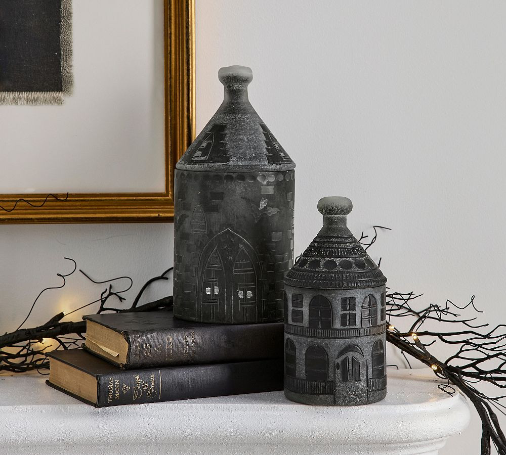 Haunted House Candlepot - Midnight Embers | Pottery Barn (US)