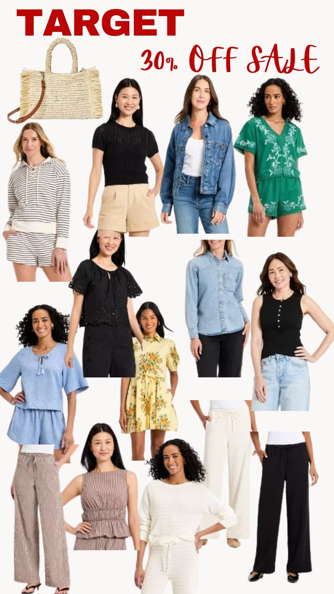 Target 30% off sale. Lots of optionsSpring looks, spring break, summer fashion, shorts, tops, skirts, dresses, jean jackets, pants, work wear, purses, handbags, vacation looks, teavel looks, sale items, affordable fashion, affordable looks, target finds, 

#LTKSaleAlert #LTKootd #LTKWorkwear