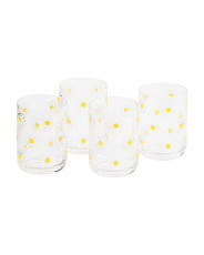 Set Of 4 3d Acrylic Daisy Glasses | TJ Maxx