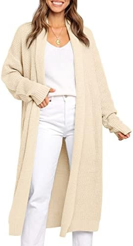 LILLUSORY Long Cardigan Sweaters for Women Fall Trendy Oversized Open Front Winter Coat | Amazon (US)