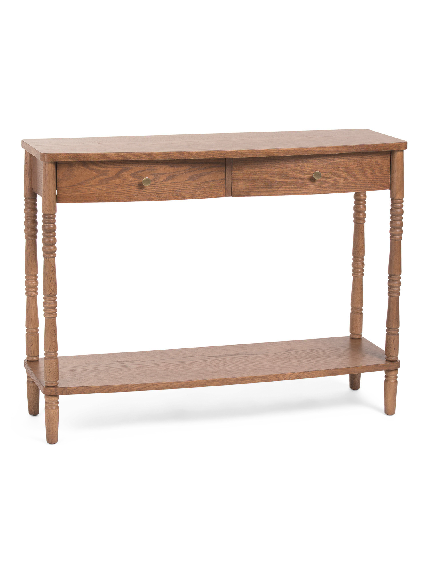 42x32 Two Drawer Spindle Leg Console Table | TJ Maxx