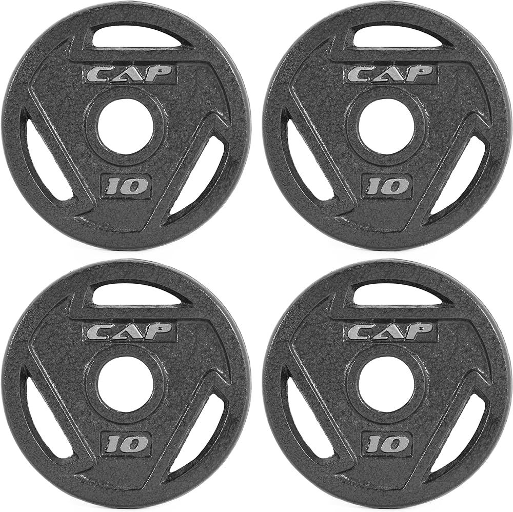 CAP Barbell 2-Inch Olympic Grip Weight Plate | Multiple Options | Amazon (US)
