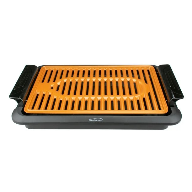 Brentwood TS-642 1000W Indoor Copper Grill in Black | Walmart (US)