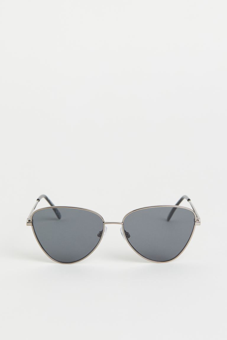 Cat-eye sunglasses with slim frames and sidepieces in metal and plastic, adjustable nose pads and... | H&M (UK, MY, IN, SG, PH, TW, HK)