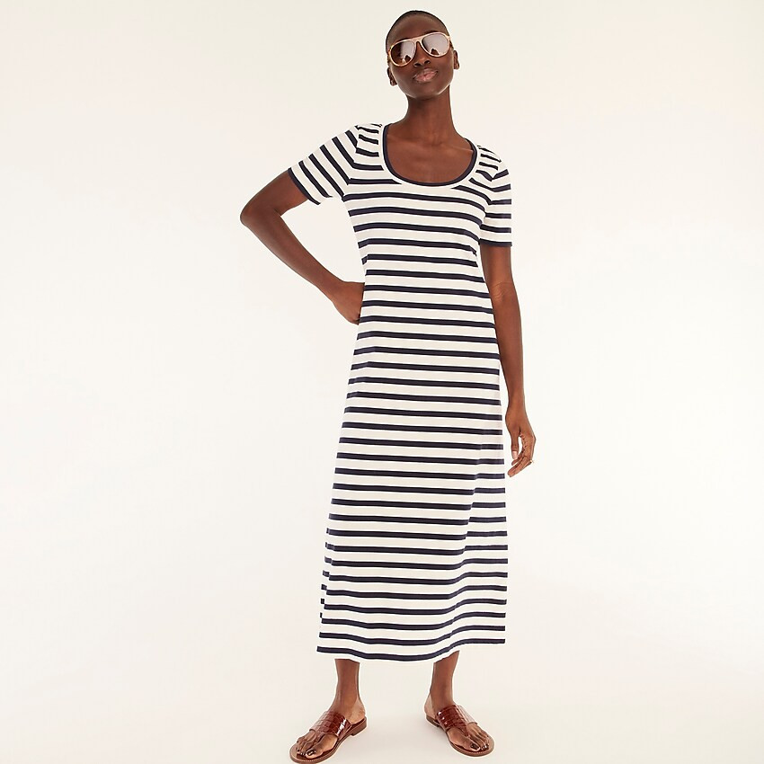 Knit midi dress in stripe | J. Crew US