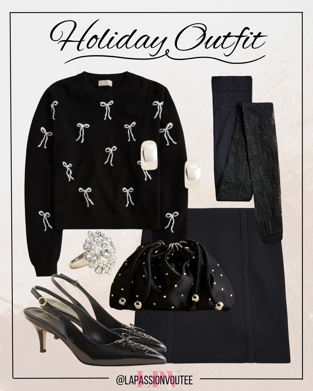 This holiday outfit idea is all about looking elevated while staying cozy. ❄️✨ A mix of rich fabrics and subtle shine gives it that festive feel without going overboard. Great for holiday dinners, parties, or get-togethers—a simple and chic look for the whole season. 🎄💫 

 #LTKHoliday #LTKootd #LTKSeasonal