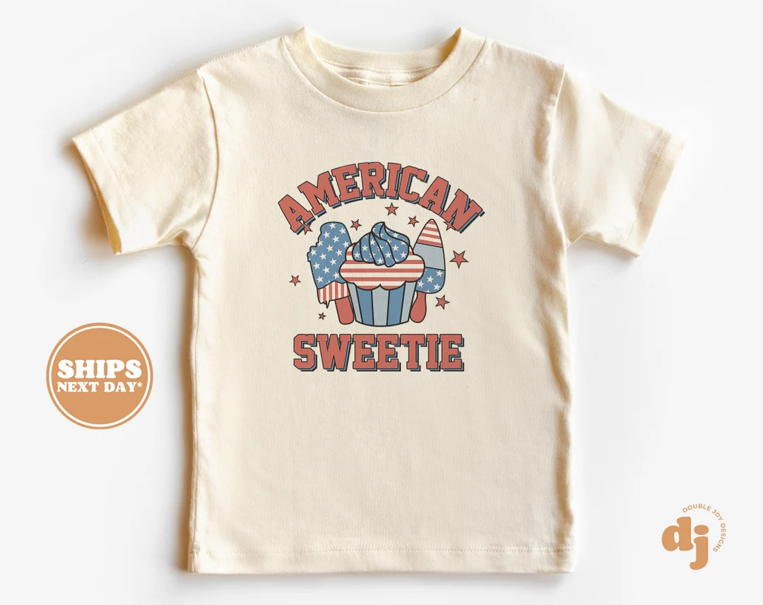 4th of July Shirt, Memorial Day, Flag Shirt, Cute Vintage Onesie®, Toddler Shirt, American Sweet... | Etsy (US)