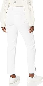 The Drop Women's Ian Mid Rise Relaxed Straight Side Slit Detail | Amazon (US)