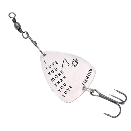 O.RIYA I Love You Hand Stamped Lure Fisherman Gift - Groom Gift, Fathers Day Gift From Daughter | Amazon (US)