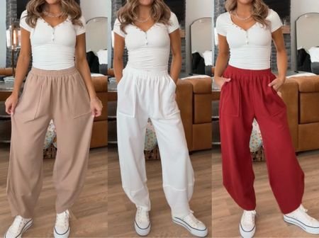 the most versatile pants for springs 🙌🏼🤩 #amazonspringfashion #loungewearbeachpants #affordablewomensclothing amazon spring fashion must have waffle knit loose barrel beach lounge wear dress pants affordable women’s clothing 

#LTKstyletip #LTKfindsunder50 #LTKSeasonal