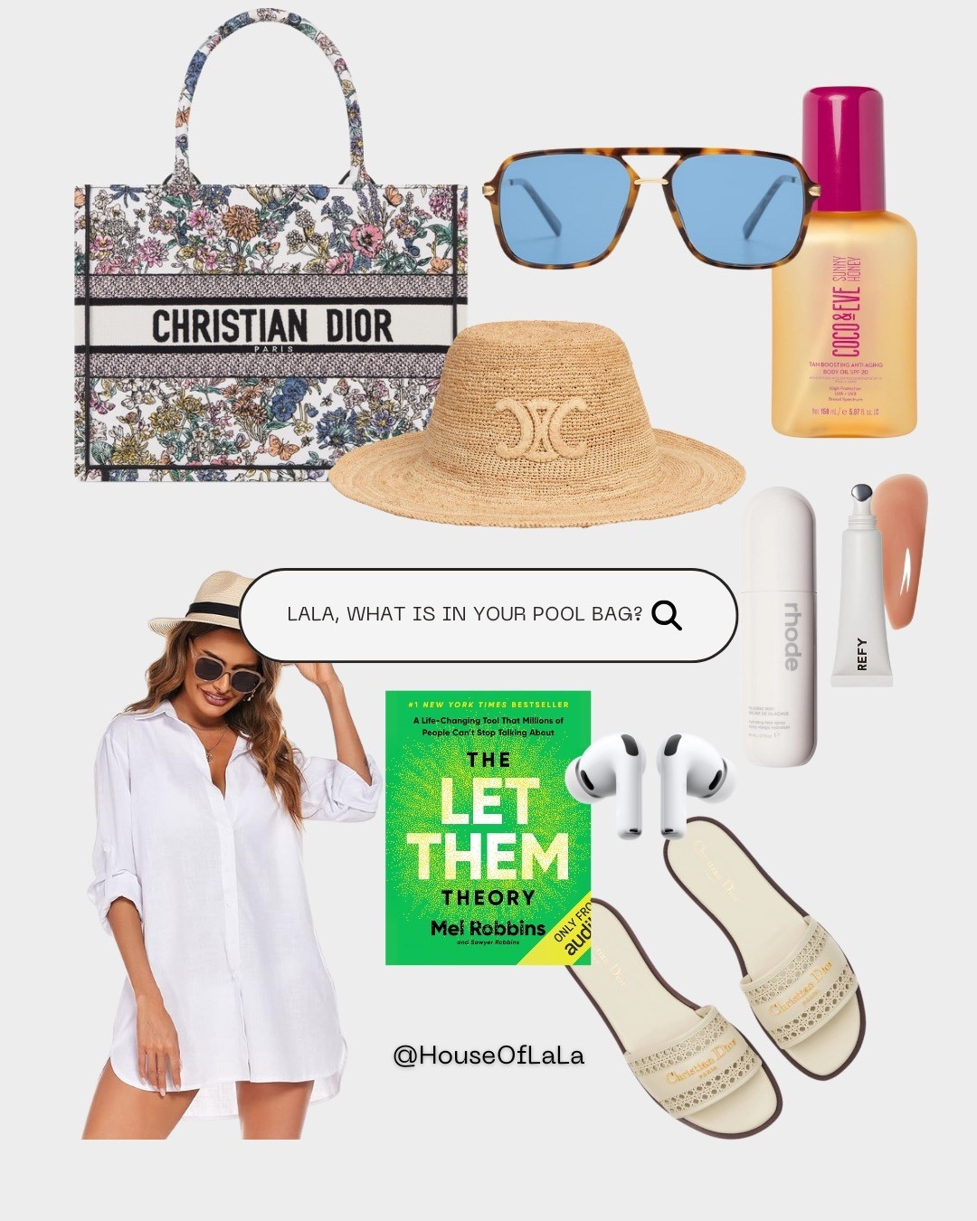 When the trip isn’t really about the pool… but I still pack like it might be. 💦
Santa Barbara edition: SPF, sunnies, and a good book — because you never know when the chill turns to sun.

#TheLaLaEdit #HouseOfLaLa #LTKTravel #SantaBarbara #poolbag