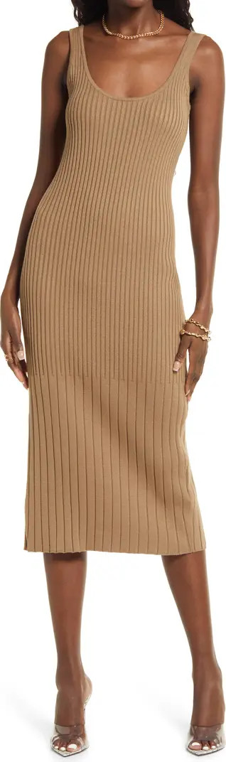 Open Edit Ribbed Sweater Tank Dress | Nordstrom | Nordstrom