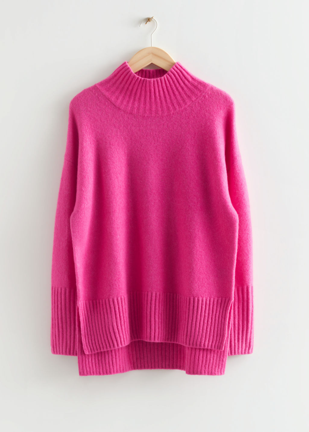 Mock Neck Knit Sweater - Pink | & Other Stories US