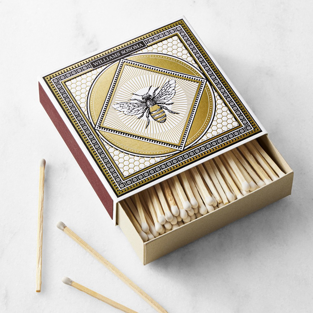Honeycomb Match Box, 125-count | Williams-Sonoma
