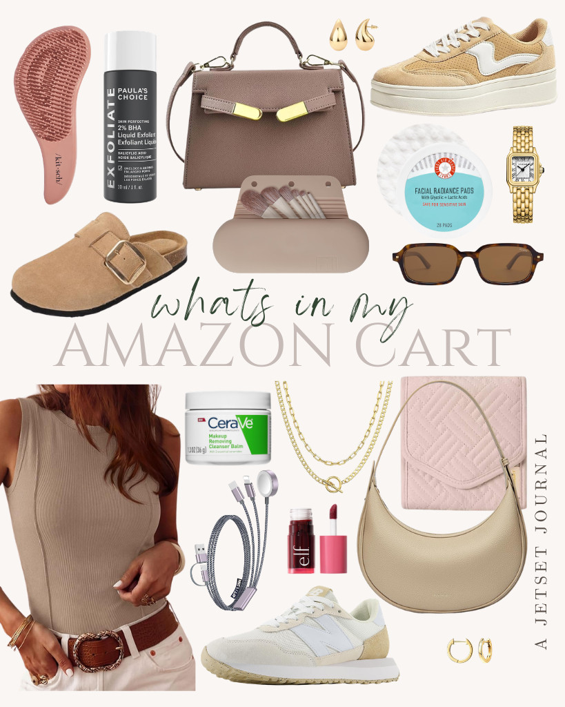 Are you ready to see what's in my Amazon cart?

The jetset crew knows that I am always on the lookout for great travel finds. First, I found this sleeveless top from PRETTYGARDEN, which is perfect because it doesn’t take up much space in my luggage. I also love sneakers, so I’ve added these stylish leather clogs to my cart. Lastly, I find the Kitsch detangler brush very handy and ideal for travel, so it definitely deserves a spot in my cart. I can’t wait to get my hands on these amazing finds! 

 #LTKSeasonal #LTKSaleAlert #LTKTravel