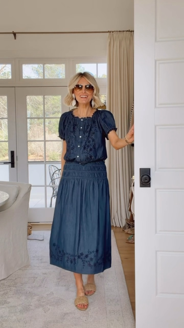 I’m always looking for a good set! This denim set is so cute! This would also be really cute for a country concert! You could easily style these pieces separately as well! Wearing S in top & XS in skirt!

Loverly Grey, Walmart, spring outfit, spring looks, matching set, country concert outfit, workwear

#LTKSeasonal #LTKootd