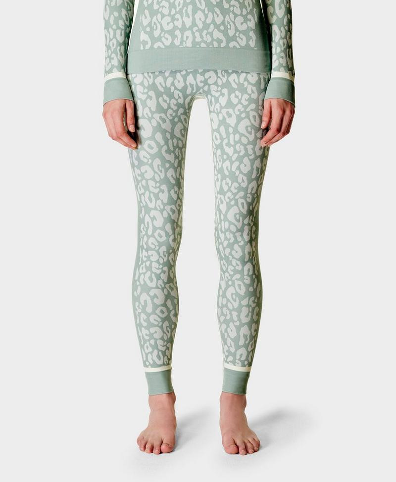 Leopard Jacquard Base Layer Leggings | Sweaty Betty UK