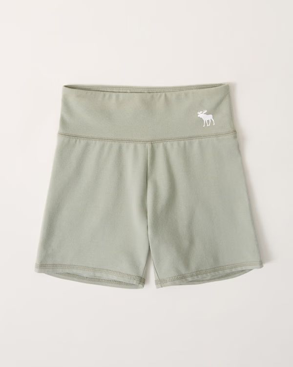 high rise bike shorts | Abercrombie & Fitch (US)
